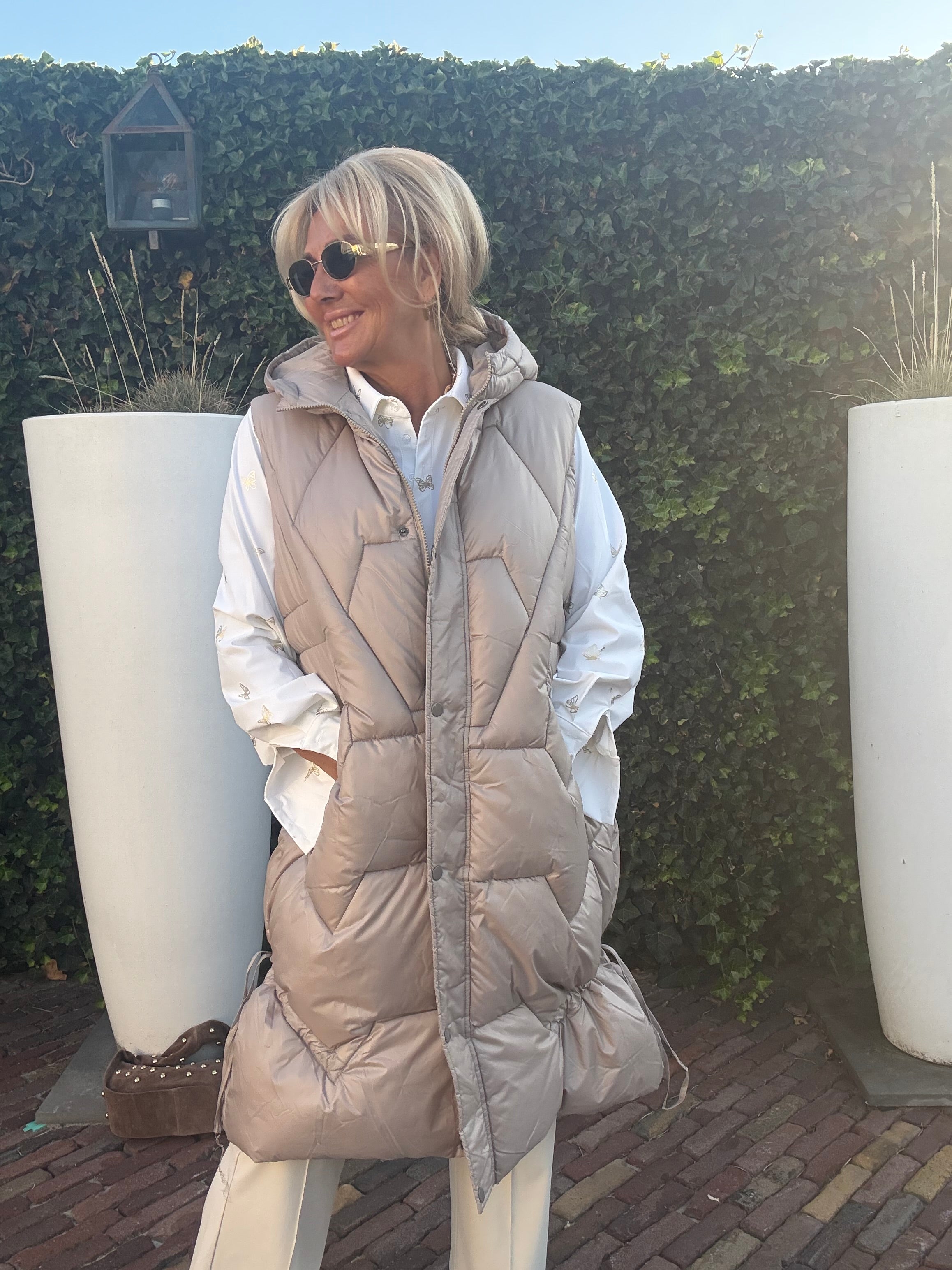 Body warmer Taupe Long